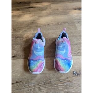 Skechers Girls Ultra Flex 2.0 Swirlology Slip-On Sneakers Size 12 Pre-Owned